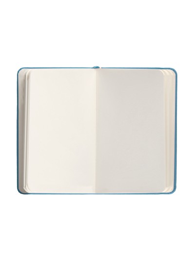 Cuaderno con gomilla antartik notes tapa dura a6 hojas lisas azul claro 100 hojas 80 gr fsc
