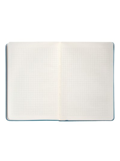 Cuaderno con gomilla antartik notes tapa dura a5 hojas cuadricula azul claro 100 hojas 80 gr fsc