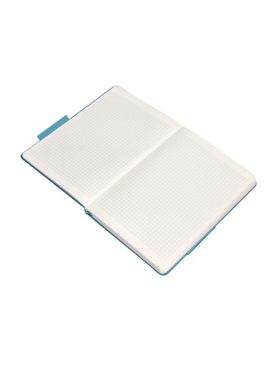 Cuaderno con gomilla antartik notes tapa dura a5 hojas cuadricula azul claro 100 hojas 80 gr fsc