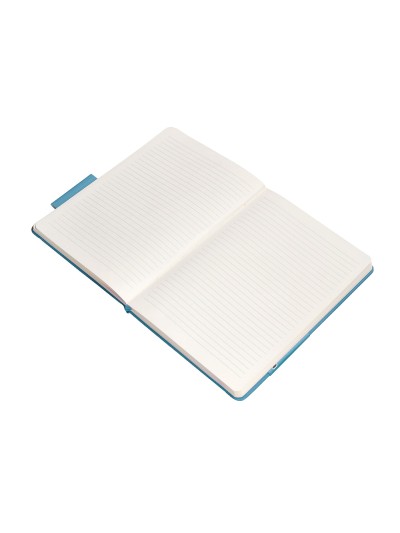 Cuaderno con gomilla antartik notes tapa dura a5 hojas rayas azul claro 100 hojas 80 gr fsc