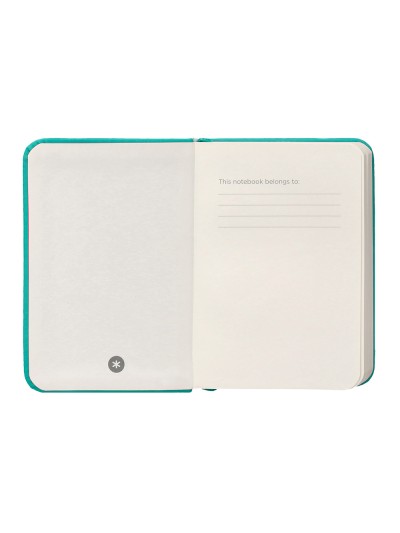 Cuaderno con gomilla antartik notes tapa dura a7 hojas lisas turquesa 80 hojas 80 gr fsc