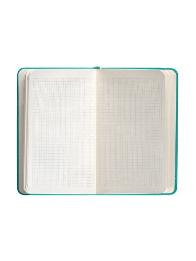 Cuaderno con gomilla antartik notes tapa dura a6 hojas cuadricula turquesa 100 hojas 80 gr fsc