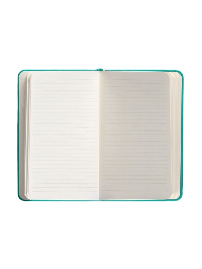 Cuaderno con gomilla antartik notes tapa dura a6 hojas rayas turquesa 100 hojas 80 gr fsc