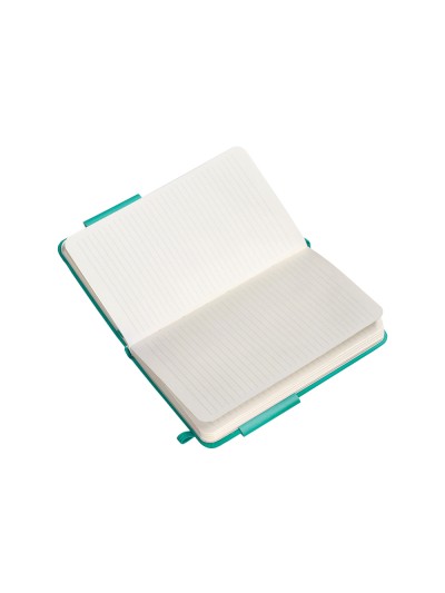 Cuaderno con gomilla antartik notes tapa dura a6 hojas rayas turquesa 100 hojas 80 gr fsc