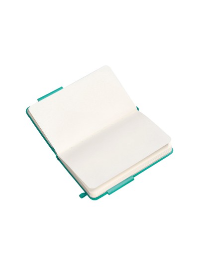 Cuaderno con gomilla antartik notes tapa dura a6 hojas lisas turquesa 100 hojas 80 gr fsc