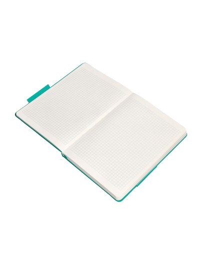 Cuaderno con gomilla antartik notes tapa dura a5 hojas cuadricula turquesa 100 hojas 80 gr fsc