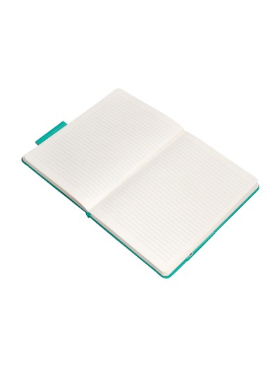 Cuaderno con gomilla antartik notes tapa dura a5 hojas rayas turquesa 100 hojas 80 gr fsc