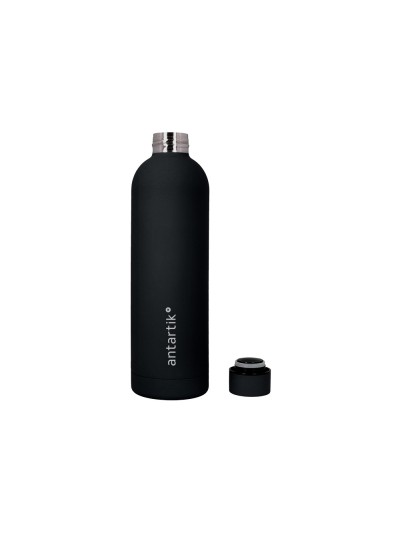 Botella portaliquidos antartik isotermica acero inoxidable libre de bpa color negro 750 ml