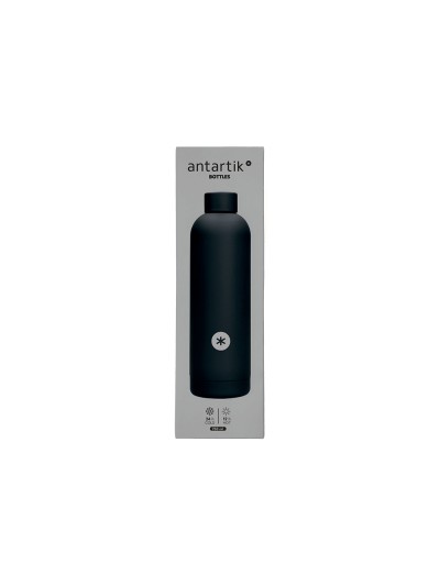 Botella portaliquidos antartik isotermica acero inoxidable libre de bpa color negro 750 ml