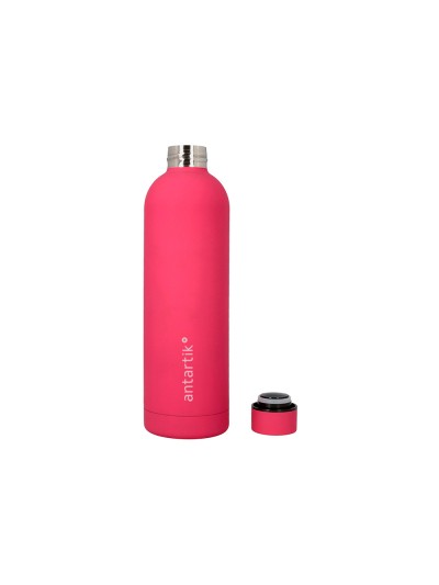 Botella portaliquidos antartik isotermica acero inoxidable libre de bpa color fucsia 750 ml