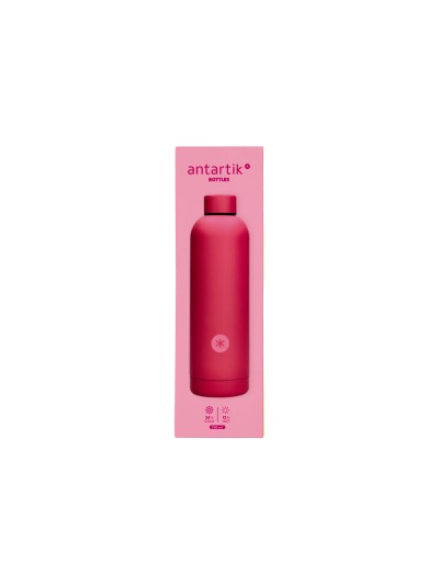 Botella portaliquidos antartik isotermica acero inoxidable libre de bpa color fucsia 750 ml