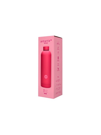 Botella portaliquidos antartik isotermica acero inoxidable libre de bpa color fucsia 750 ml