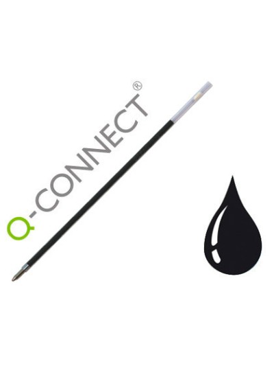 Recambio boligrafo extensible q-connect kf00233 negro