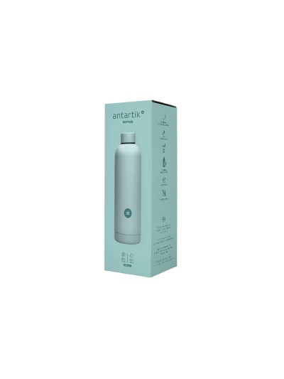 Botella portaliquidos antartik isotermica acero inoxidable libre de bpa color menta 500 ml