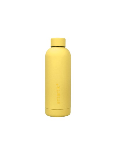 Botella portaliquidos antartik isotermica acero inoxidable libre de bpa color amarillo 500 ml
