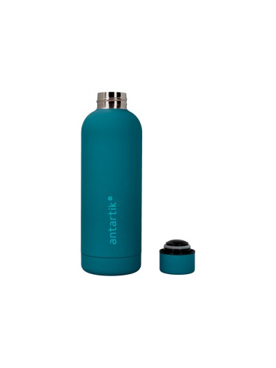 Botella portaliquidos antartik isotermica acero inoxidable libre de bpa color turquesa 500 ml