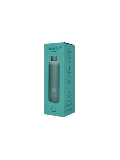 Botella portaliquidos antartik isotermica acero inoxidable libre de bpa color turquesa 500 ml