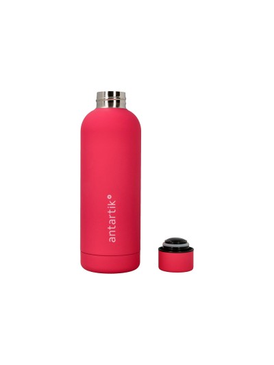 Botella portaliquidos antartik isotermica acero inoxidable libre de bpa color fucsia 500 ml