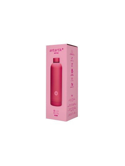 Botella portaliquidos antartik isotermica acero inoxidable libre de bpa color fucsia 500 ml