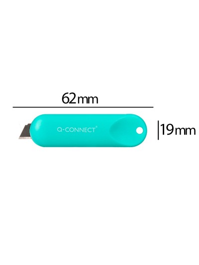 Cuter q-connect plastico mini de seguridad retractil modelos y colores surtidos expositor 30 unidades