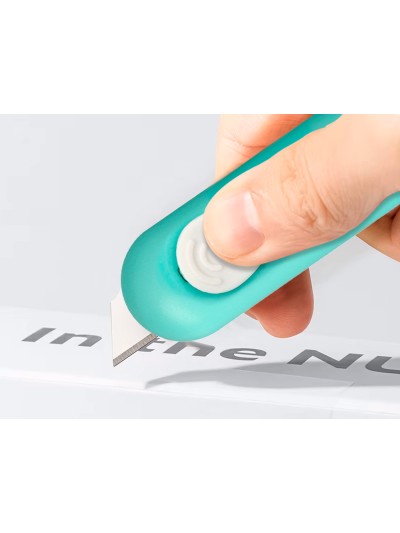 Cuter q-connect plastico mini de seguridad retractil modelos y colores surtidos expositor 30 unidades