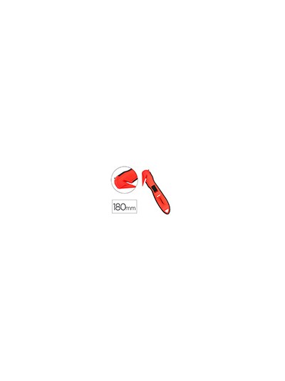 Cuter q-connect plastico ancho de seguridad para evitar cortes cuchilla 18 mm xd-g03 blister 1 unidad