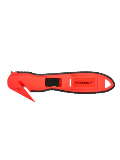 Cuter q-connect plastico ancho de seguridad para evitar cortes cuchilla 18 mm xd-g03 blister 1 unidad