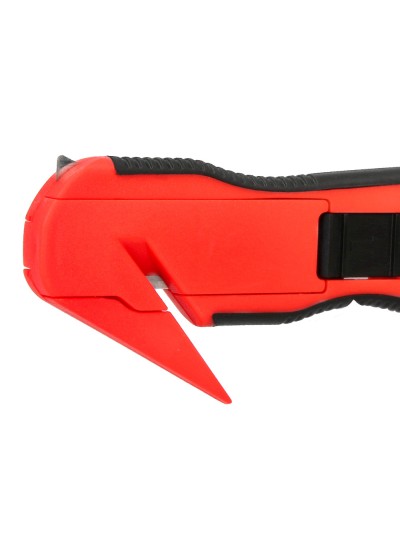 Cuter q-connect plastico ancho de seguridad para evitar cortes cuchilla 18 mm xd-g03 blister 1 unidad