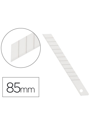 Repuesto cuter q-connect metalico estrecho para modelo kf14388 cuchilla ceramica 9 mm blister 6 unidades