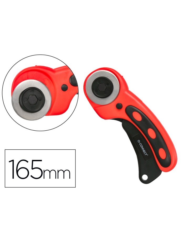 Cuter q-connect rotatorio medidas 22x56x165 mm cuchilla circular 45 mm xd-38 blister 1 unidad Cuter q-connect rotatorio medidas 22x56x165 mm cuchilla circular 45 mm xd-38 blister 1 unidad