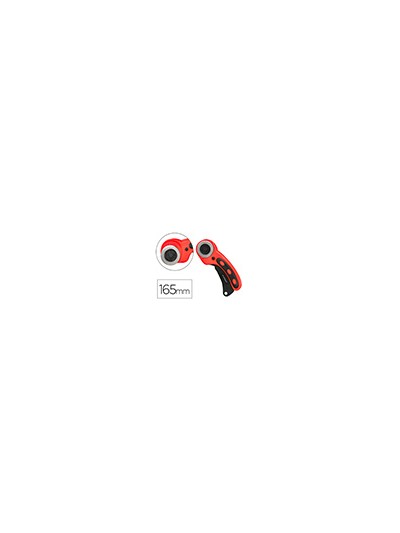 Cuter q-connect rotatorio medidas 22x56x165 mm cuchilla circular 45 mm xd-38 blister 1 unidad