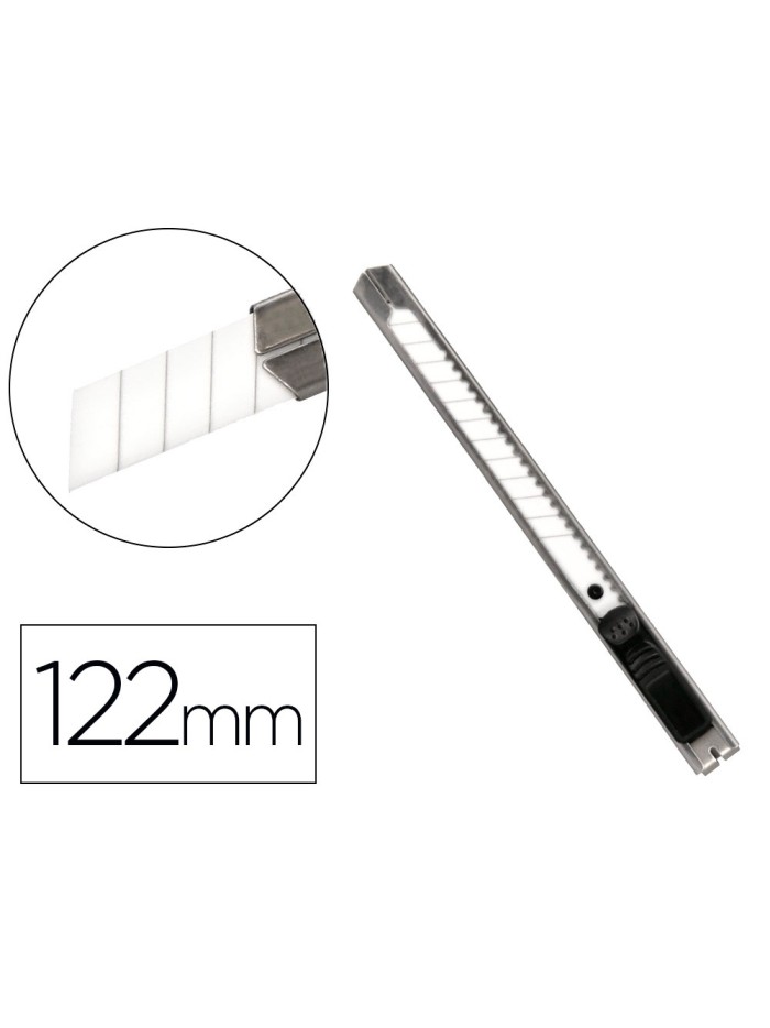 Cuter q-connect metalico estrecho cuchilla ceramica 9 mm xd-c18 con clip blister 1 unidad Cuter q-connect metalico estrecho cuchilla ceramica 9 mm xd-c18 con clip blister 1 unidad