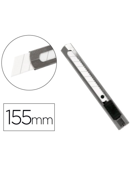 Cuter q-connect metalico ancho cuchilla ceramica 18 mm xd- c78 con clip blister 1 unidad