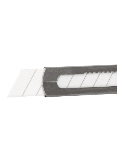 Cuter q-connect metalico ancho cuchilla ceramica 18 mm xd- c78 con clip blister 1 unidad