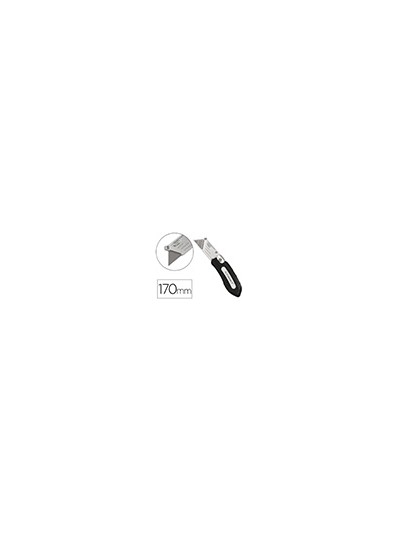 Cuter q-connect metalico ancho plegable con mango antideslizante cuchilla 19 mm xd-925 conclip blister 1 unidad