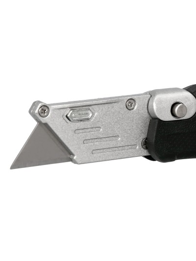 Cuter q-connect metalico ancho plegable con mango antideslizante cuchilla 19 mm xd-925 conclip blister 1 unidad