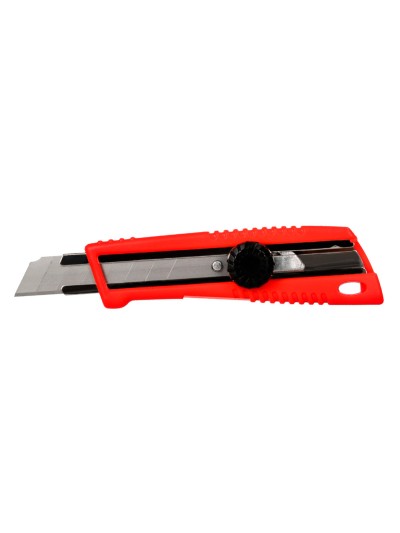 Cuter q-connect plastico ancho bloqueo de la hoja por rueda guia metalica para la cuchilla 18 mm xd-190 blister 1 unida