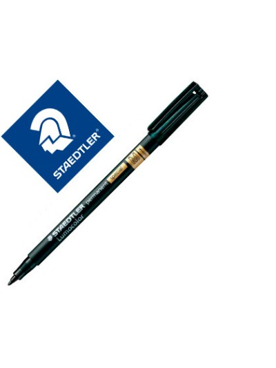 Rotulador staedtler lumocolor retroproyeccion punta de fibra permanente special 319-9 negro punta media