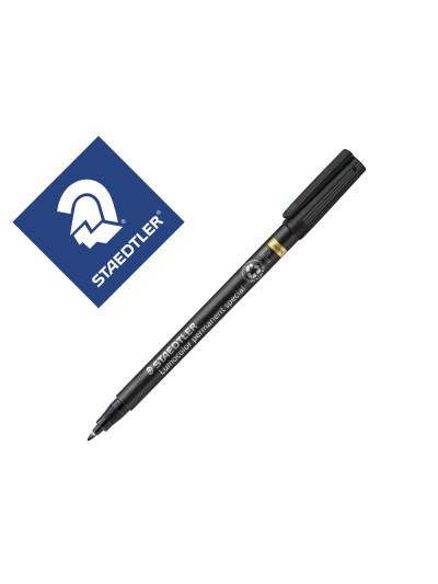 Rotulador staedtler lumocolor retroproyeccion punta de fibra permanente special 319-9 negro punta fina