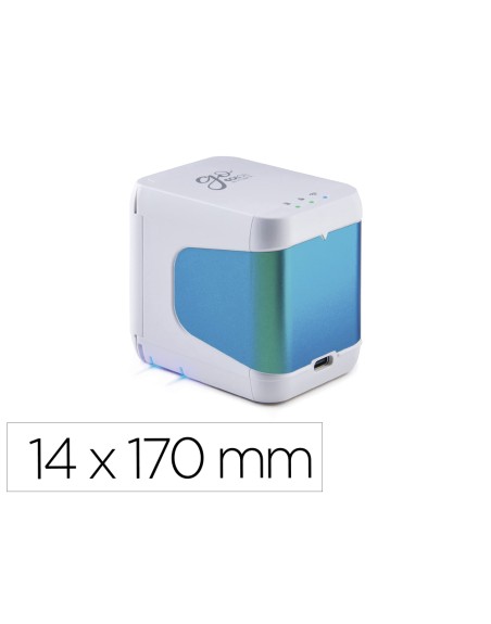 Impresora portatil colop e-mark go multicolor wifi impresion 14 mm alto x 150 mm longitud color blanco