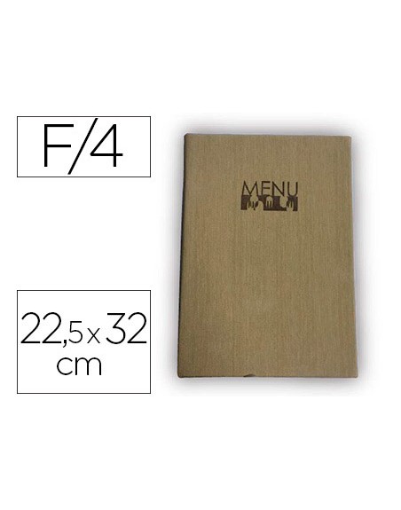 Porta menus liderpapel pu con 4 fundas 22,5 x 32 cm