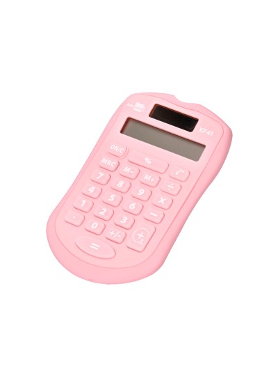 Calculadora liderpapel bolsillo xf41 8 digitos solar y pilas color rosa 94x59,5x10,5mm