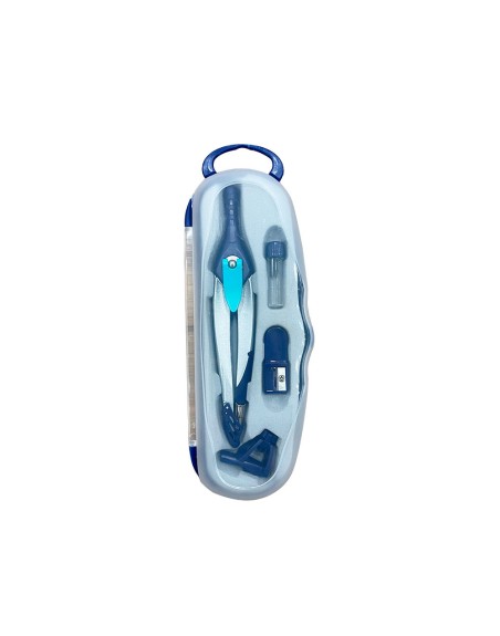 Compas liderpapel lock device con adaptador universal y tubo de minas color azul oscuro