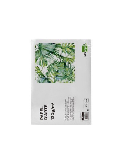 Papel dibujo liderpapel 297x420 mm 130 gr sin recuadro din a3 hoja
