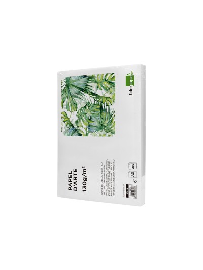 Papel dibujo liderpapel 297x420 mm 130 gr sin recuadro din a3 hoja