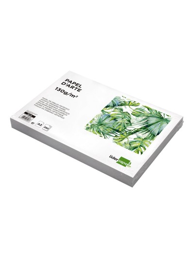 Papel dibujo liderpapel 297x420 mm 130 gr sin recuadro din a3 hoja