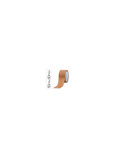 Cinta adhesiva q-connect kraft 50mt x 50 mm para embalaje