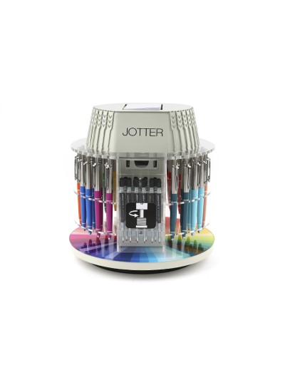 Boligrafo parker jotter originals expositor carrousel con 40 unidades colores surtidos + 40 recambios