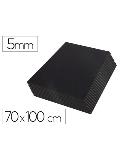 Carton pluma liderpapel negro doble cara 70x100cm espesor 5 mm