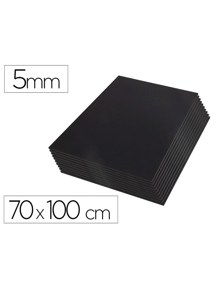 Carton pluma liderpapel negro doble cara 70x100cm espesor 5 mm Carton pluma liderpapel negro doble cara 70x100cm espesor 5 mm